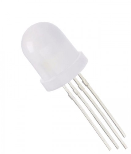 8mm 4-Pin Diffused Common Anode RGB LED - High Quality (Min Order Quantity 1pc for this Product)
