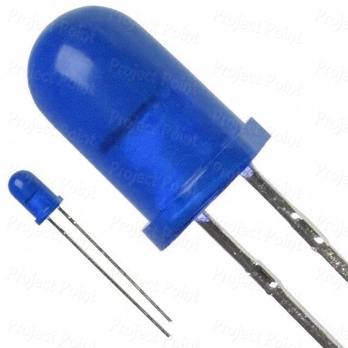 5mm High Quality Diffused Lens Blue LED (Min Order Quantity 1pc for this Product)