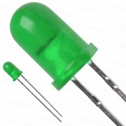5mm Diffused Lens Green LED