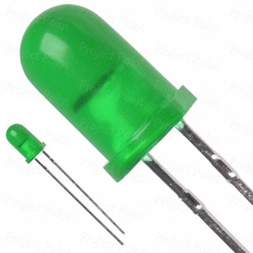 5mm Diffused Lens Green LED (Min Order Quantity 1pc for this Product)