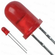 5mm High Quality Diffused Lens Red LED