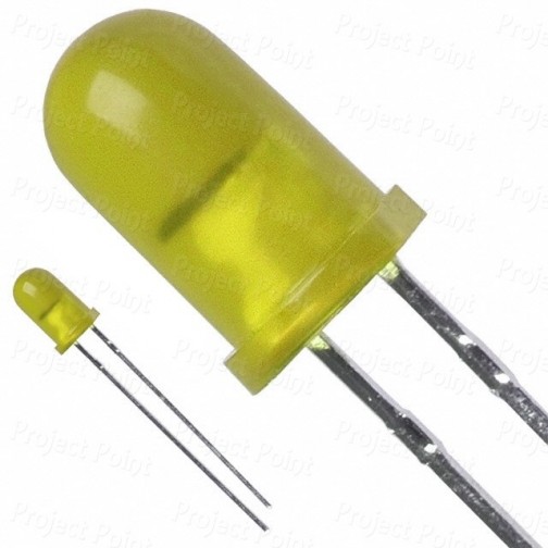 5mm Diffused Yellow LED (Min Order Quantity 1pc for this Product)