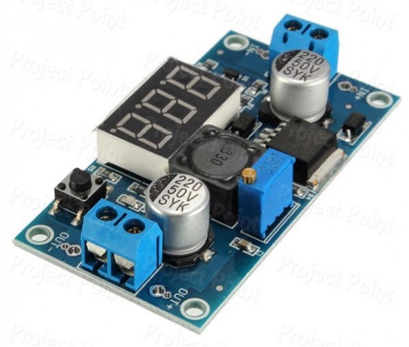 LM2596 DC-DC Voltage Regulator Adjustable Step Down Power Supply Module with Display (Min Order Quantity 1pc for this Product)