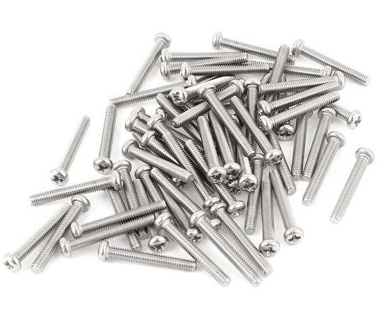 High Quality M2.5 Phillips Pan Head Machine Screw - 10mm (Min Order Quantity 1pc for this Product)