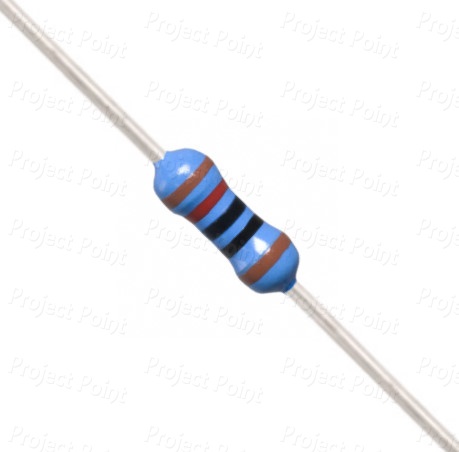 120 Ohm 0.25W Metal Film Resistor 1% - Low Quality (Min Order Quantity 1pc for this Product)