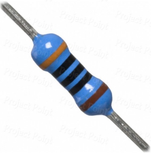 300 Ohm 0.25W Metal Film Resistor 1% - Low Quality (Min Order Quantity 1pc for this Product)