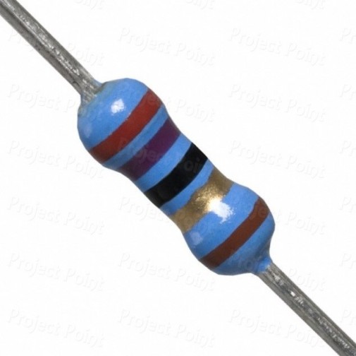 27 Ohm 0.25W Metal Film Resistor 1% - Low Quality (Min Order Quantity 1pc for this Product)