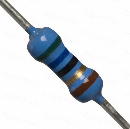 56 Ohm 0.25W Metal Film Resistor 1% - Low Quality (Min Order Quantity 1pc for this Product)