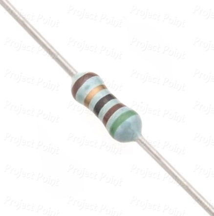 51 Ohm 0.25W Metal Film Resistor 1% - Low Quality (Min Order Quantity 1pc for this Product)