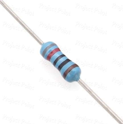 820 Ohm 0.25W Metal Film Resistor 1% - Low Quality (Min Order Quantity 1pc for this Product)