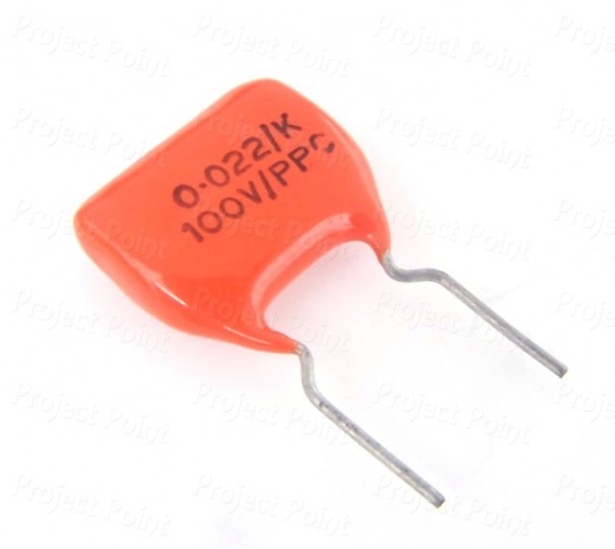 0.022uF - 22nF 100V Non-Polar Polyester Film Capacitor - Philips (Min Order Quantity 1pc for this Product)