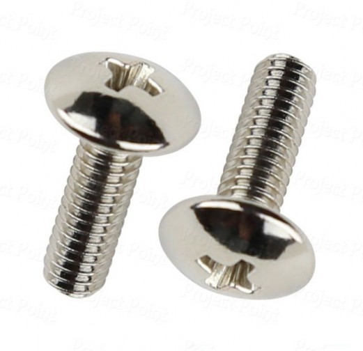 M4 Nickel Plated Phillips Truss Head Machine Screw - 20mm (Min Order Quantity 1pc for this Product)