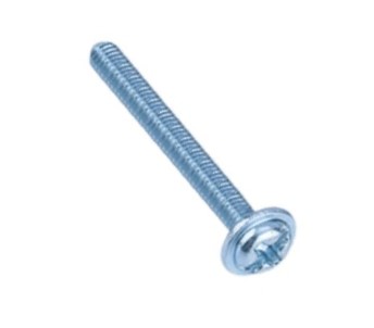 M4 Phillips Round Pan Washer Head Machine Screw - 50mm Zinc Plated (Min Order Quantity 1pc for this Product)