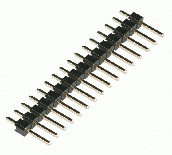 16-Pin 11mm Brass Straight Male Header - Berg Strip (Min Order Quantity 1pc for this Product)