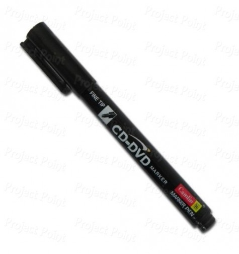 Permanent PCB Marker - Camlin CD DVD Marker Pen - Fine Tip Black (Min Order Quantity 1pc for this Product)