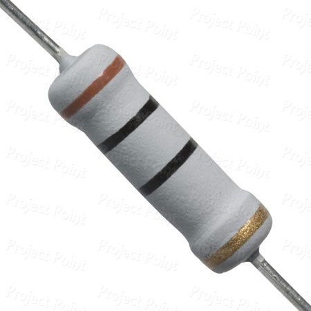 10 Ohm 2W Flameproof Metal Oxide Resistor - Medium Quality (Min Order Quantity 1pc for this Product)