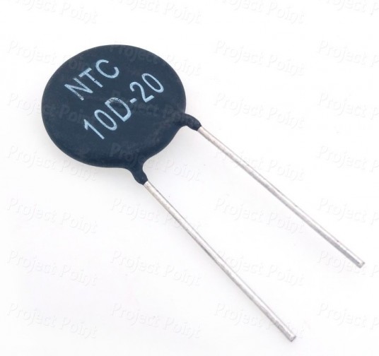 20mm NTC Thermistor 10 Ohm 6A  - 10D-20 (Min Order Quantity 1pc for this Product)