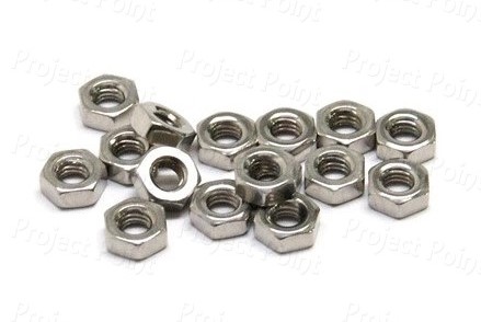 M3 Hex Nut White - High Quality (Min Order Quantity 1pc for this Product)
