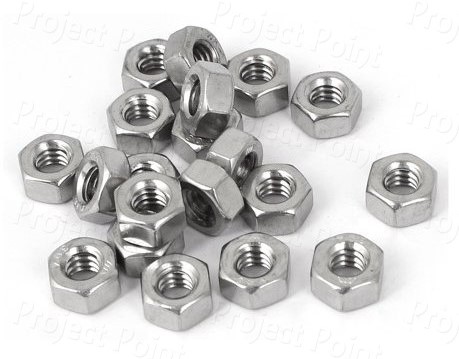 M4 Hex Nut Nickel Plated - High Quality (Min Order Quantity 1pc for this Product)