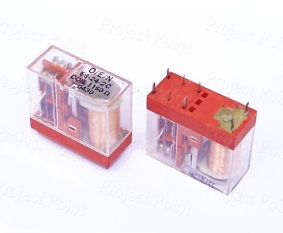 Relay OEN 24V DPDT - PCB Type  (Min Order Quantity 1pc for this Product)