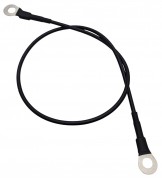 Jumper Cable - 6mm Ring Type Lug to Lug Terminals - 13A 20cm Black