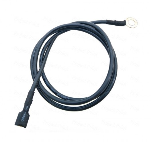 Female Spade to 6mm Ring Type Lug Terminals Cable - 24A 35cm Black (Min Order Quantity 1pc for this Product)