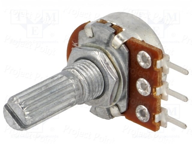 10K Ohm High Quality Logarithmic Taper 16mm Rotary Potentiometer - Elcon (Min Order Quantity 1pc for this Product)