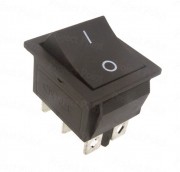 10A-15A DPDT Best Quality Non-Illuminated Rocker Switch - Black
