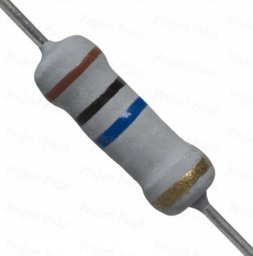 10M Ohm 2W Flameproof Metal Oxide Resistor - Medium Quality (Min Order Quantity 1pc for this Product)