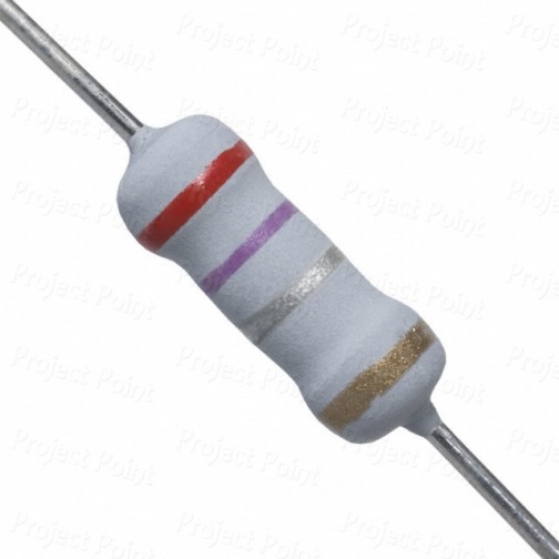 0.27 Ohm 1W Flameproof Metal Oxide Resistor - Medium Quality (Min Order Quantity 1pc for this Product)