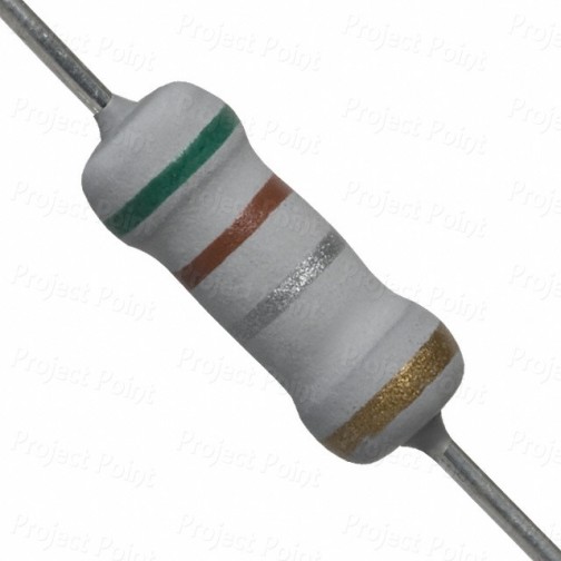 0.51 Ohm 1W Flameproof Metal Oxide Resistor - Medium Quality (Min Order Quantity 1pc for this Product)