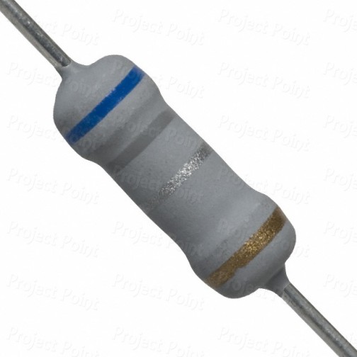 0.68 Ohm 1W Flameproof Metal Oxide Resistor - Medium Quality (Min Order Quantity 1pc for this Product)