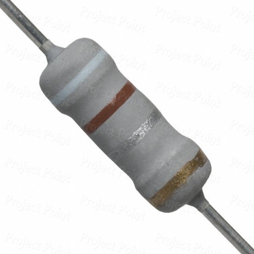 0.91 Ohm 1W Flameproof Metal Oxide Resistor - Medium Quality (Min Order Quantity 1pc for this Product)