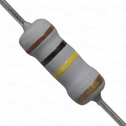 100K Ohm 1W Flameproof Metal Oxide Resistor - Medium Quality