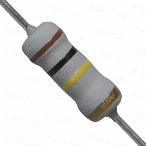 100K Ohm 1W Flameproof Metal Oxide Resistor - Medium Quality (Min Order Quantity 1pc for this Product)