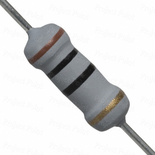 10 Ohm 1W Flameproof Metal Oxide Resistor, MOR, MOF, RSF, 10E, 10R, 1 ...