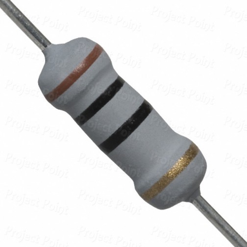 10 Ohm 1W Flameproof Metal Oxide Resistor - Medium Quality (Min Order Quantity 1pc for this Product)