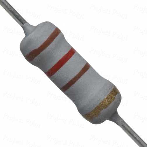 120 Ohm 1W Flameproof Metal Oxide Resistor - Medium Quality (Min Order Quantity 1pc for this Product)