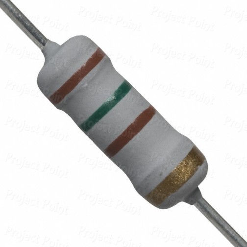 150 Ohm 1W Flameproof Metal Oxide Resistor - Medium Quality (Min Order Quantity 1pc for this Product)