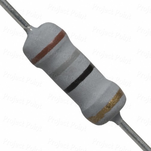 18 Ohm 1W Flameproof Metal Oxide Resistor - Medium Quality (Min Order Quantity 1pc for this Product)
