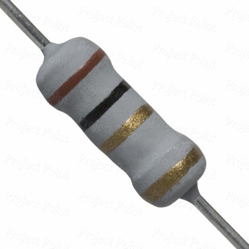 1 Ohm 1W Flameproof Metal Oxide Resistor - High Quality (Min Order Quantity 1pc for this Product)