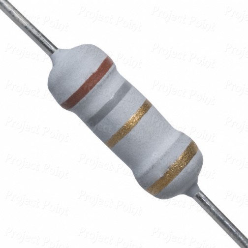 1.8 Ohm 1W Flameproof Metal Oxide Resistor - Medium Quality (Min Order Quantity 1pc for this Product)