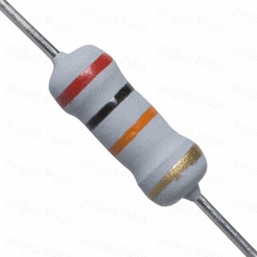 20K Ohm 1W Flameproof Metal Oxide Resistor - High Quality (Min Order Quantity 1pc for this Product)