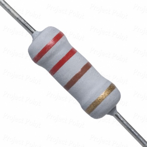 220 Ohm 1W Flameproof Metal Oxide Resistor - Medium Quality (Min Order Quantity 1pc for this Product)