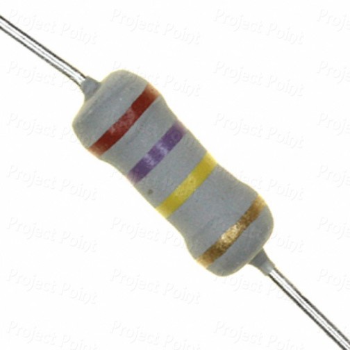 270K Ohm 1W Flameproof Metal Oxide Resistor - Medium Quality (Min Order Quantity 1pc for this Product)