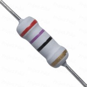 27 Ohm 1W Flameproof Metal Oxide Resistor - Medium Quality