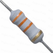 33K Ohm 1W Flameproof Metal Oxide Resistor - Medium Quality