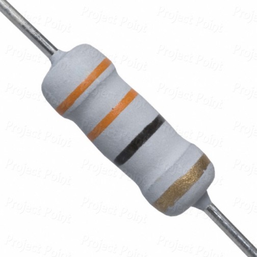 33 Ohm 1W Flameproof Metal Oxide Resistor - High Quality (Min Order Quantity 1pc for this Product)