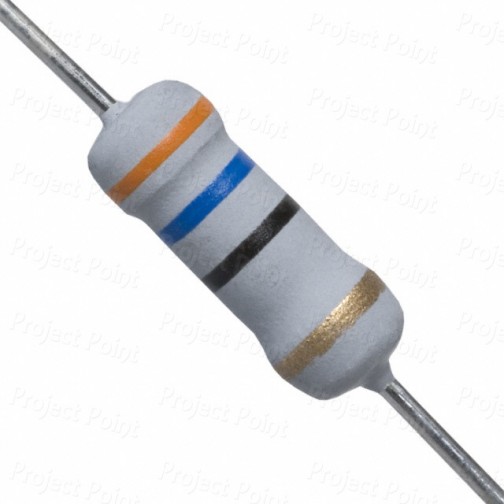 36 Ohm 1W Flameproof Metal Oxide Resistor - Medium Quality (Min Order Quantity 1pc for this Product)