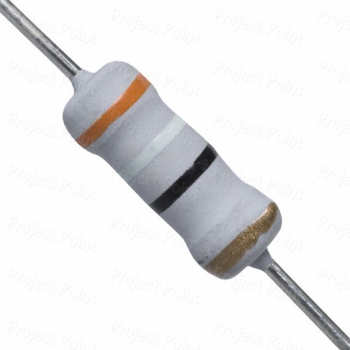 39 Ohm 1W Flameproof Metal Oxide Resistor - Medium Quality (Min Order Quantity 1pc for this Product)